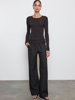 Enza Costa Silk Knit L/S